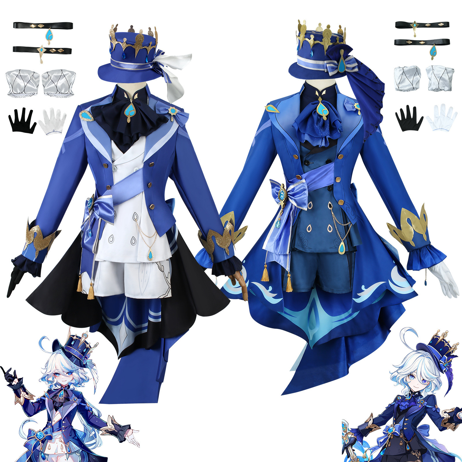 Women Shoes Xxl - Fantasy Water Element Cosplay Costume with