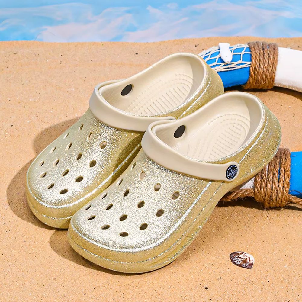 Women'S Shoes Water Resistant - Glitter Clog, Lightweight EVA Garden Shoes,