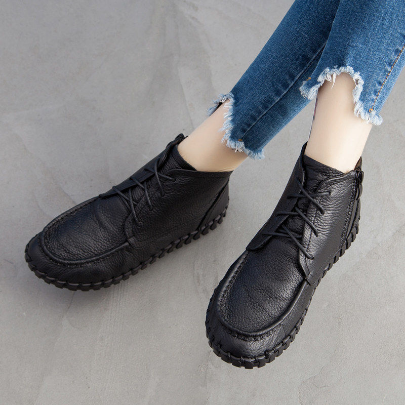 Real Leather Boots Women's Aut - Women'S Shoes Water Resistant ulasan dan harga