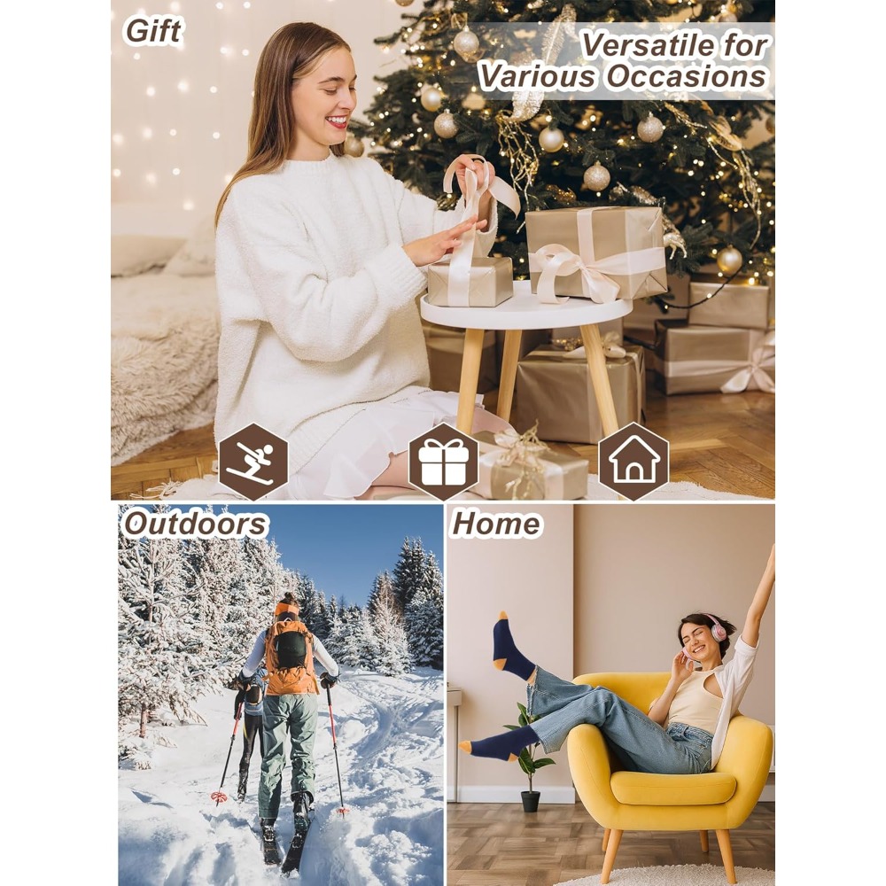 5 Pairs Women Crew Socks Knitt - Women'S Shoes For Crews ulasan dan harga