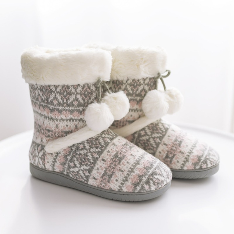 Plush Slippers Boots for Women - Women Shoes For Winter ulasan dan harga