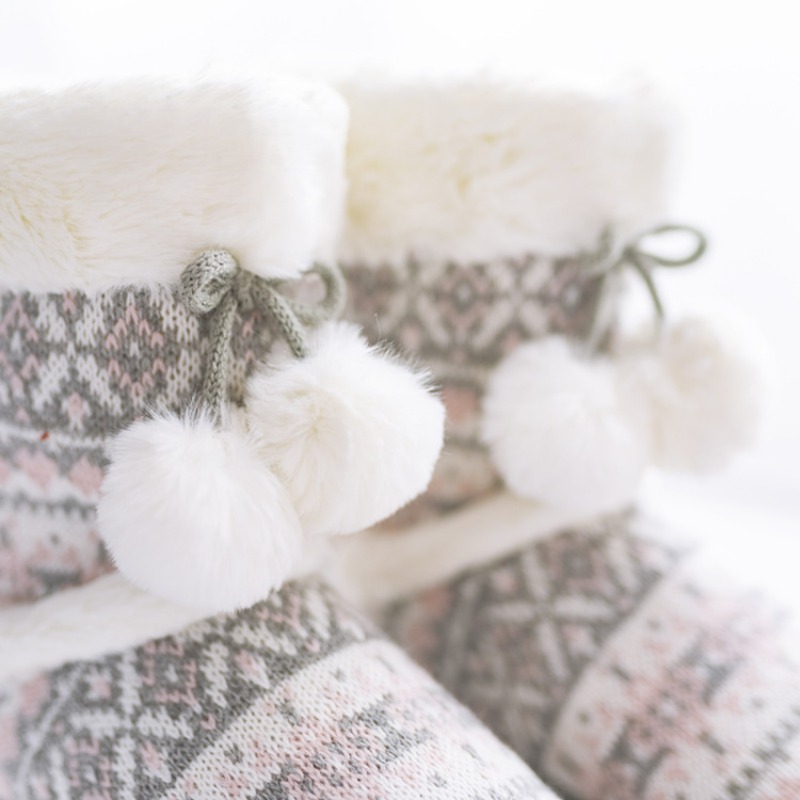 Plush Slippers Boots for Women - Women Shoes For Winter ulasan dan harga