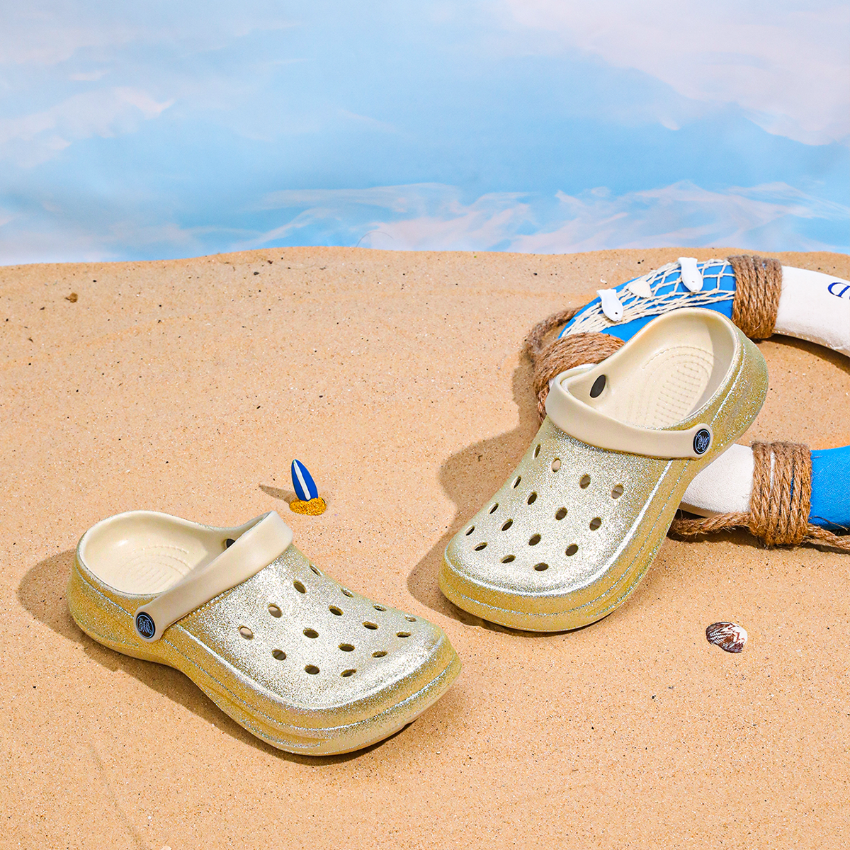 Glitter Clog, Lightweight EVA  - Women'S Shoes Water Resistant ulasan dan harga