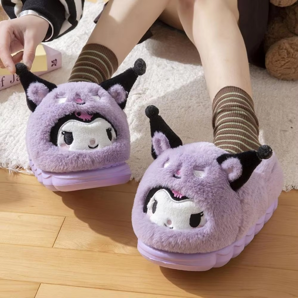 Anime Winter Plush Slippers Ku - Women Shoes For Winter ulasan dan harga
