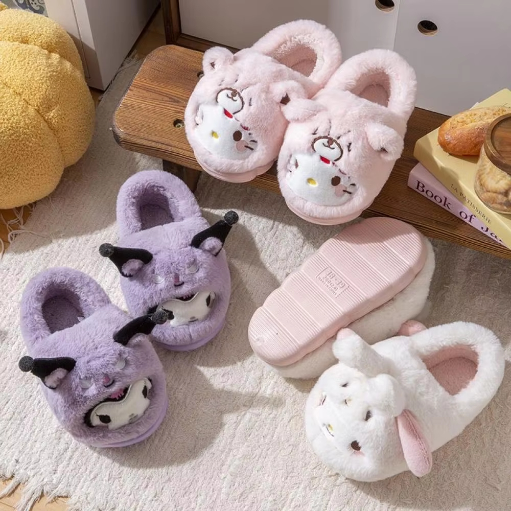 Anime Winter Plush Slippers Ku - Women Shoes For Winter ulasan dan harga