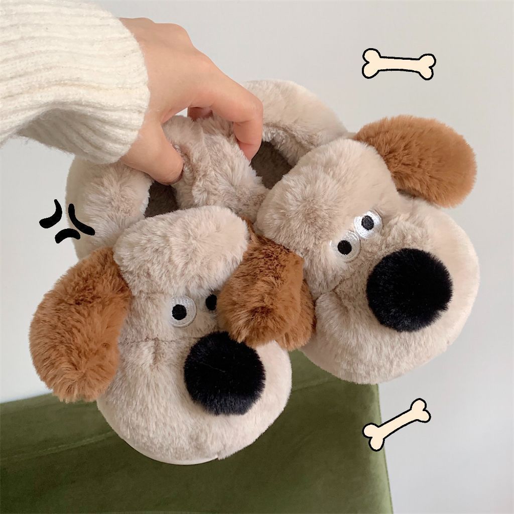 Size36-45 Hug Dog Slippers Gir - Women Shoes For Winter ulasan dan harga
