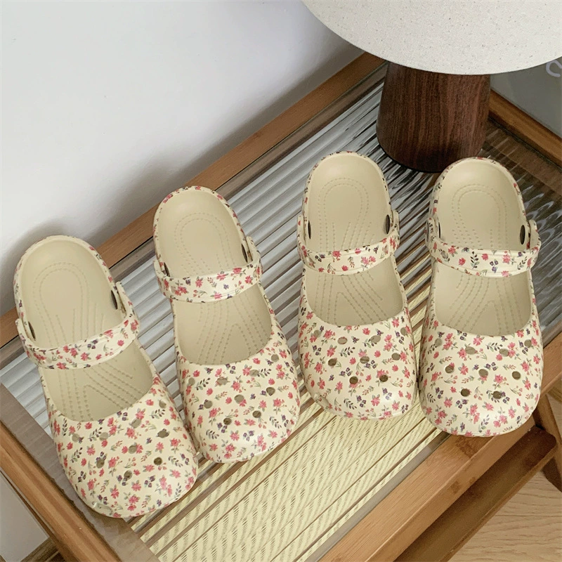 New Summer Floral Girls Ballet - Women'S Shoes Clogs ulasan dan harga