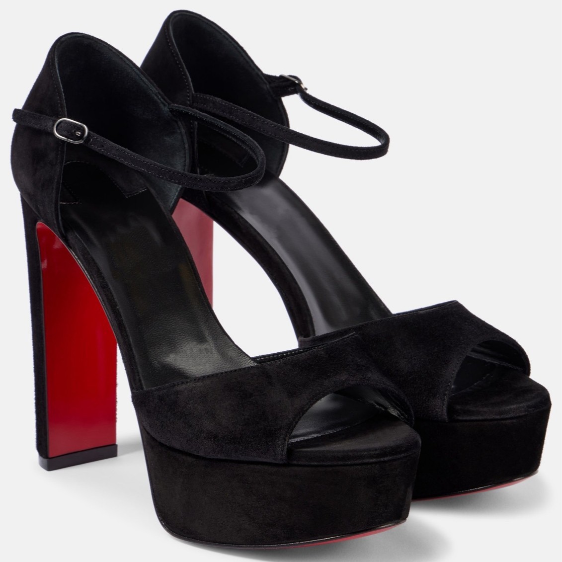 Peep Toe Buckle Strap Red Sole - Women'S Shoes Red Bottoms ulasan dan harga