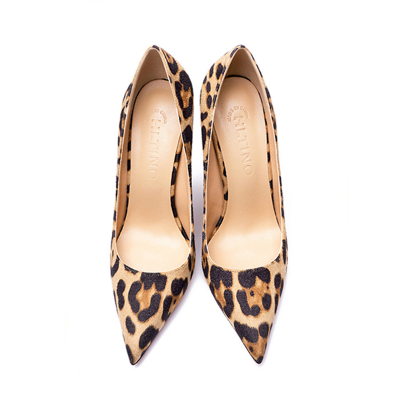 HLTINO Fashion Leopard Pumps W - Women'S Shoes Red Bottoms ulasan dan harga